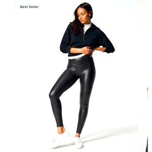 Spanx Faux Leather Leggings | Large